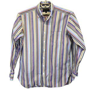 Robert Talbott Best of Class Men's Shirt 16-35 Multicolor Long Sleeve Stripe